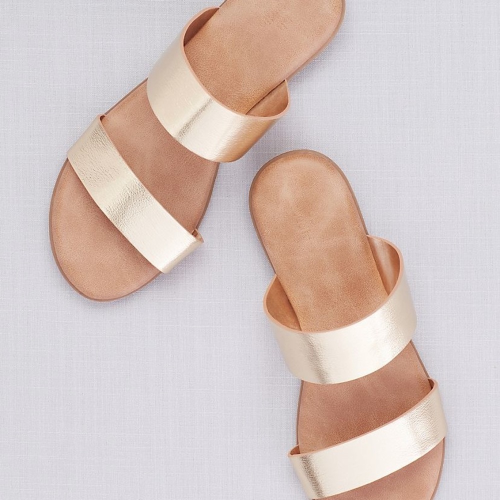 Like new gold sandals